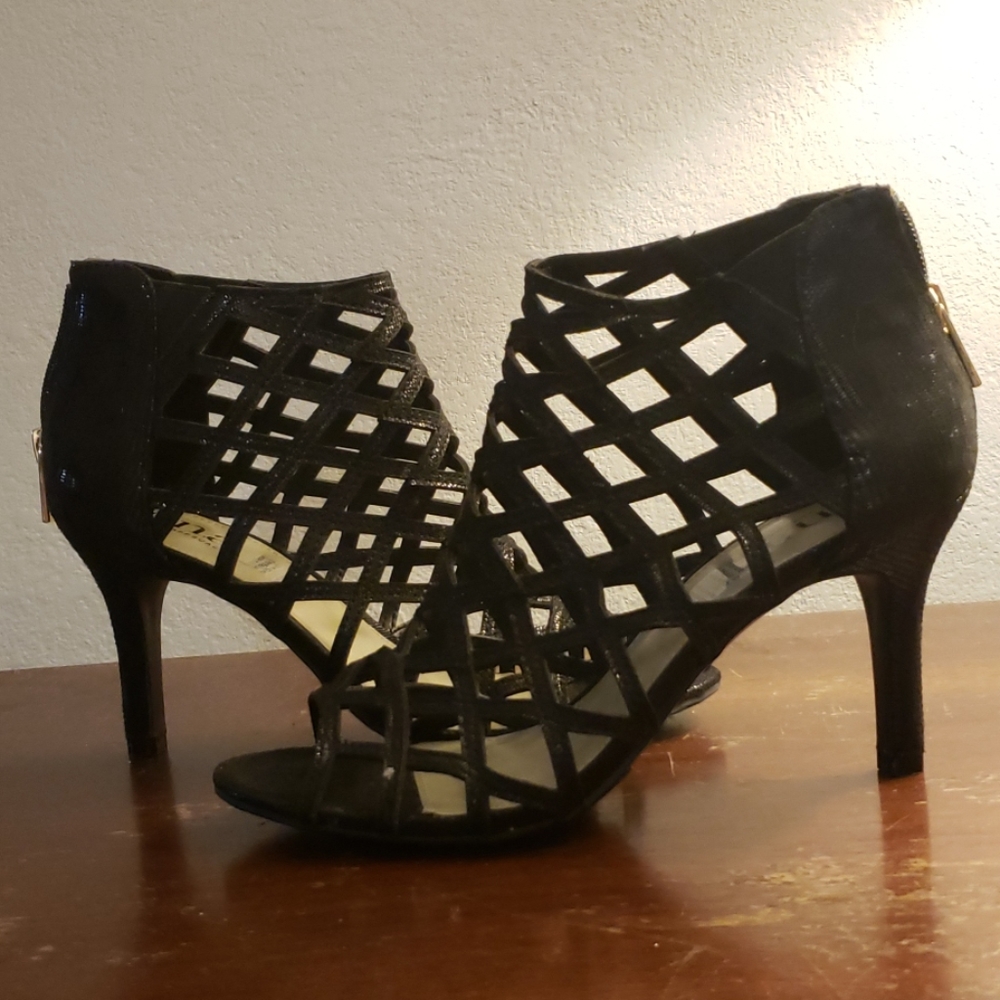 ANA Cage Booties 3.5 inch heel,